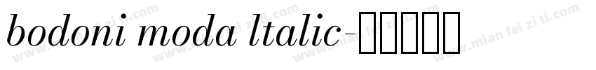 bodoni moda ltalic字体转换